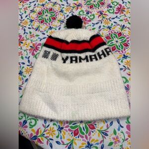Vintage Winter Yamaha Ski Hat OS Pom Pom